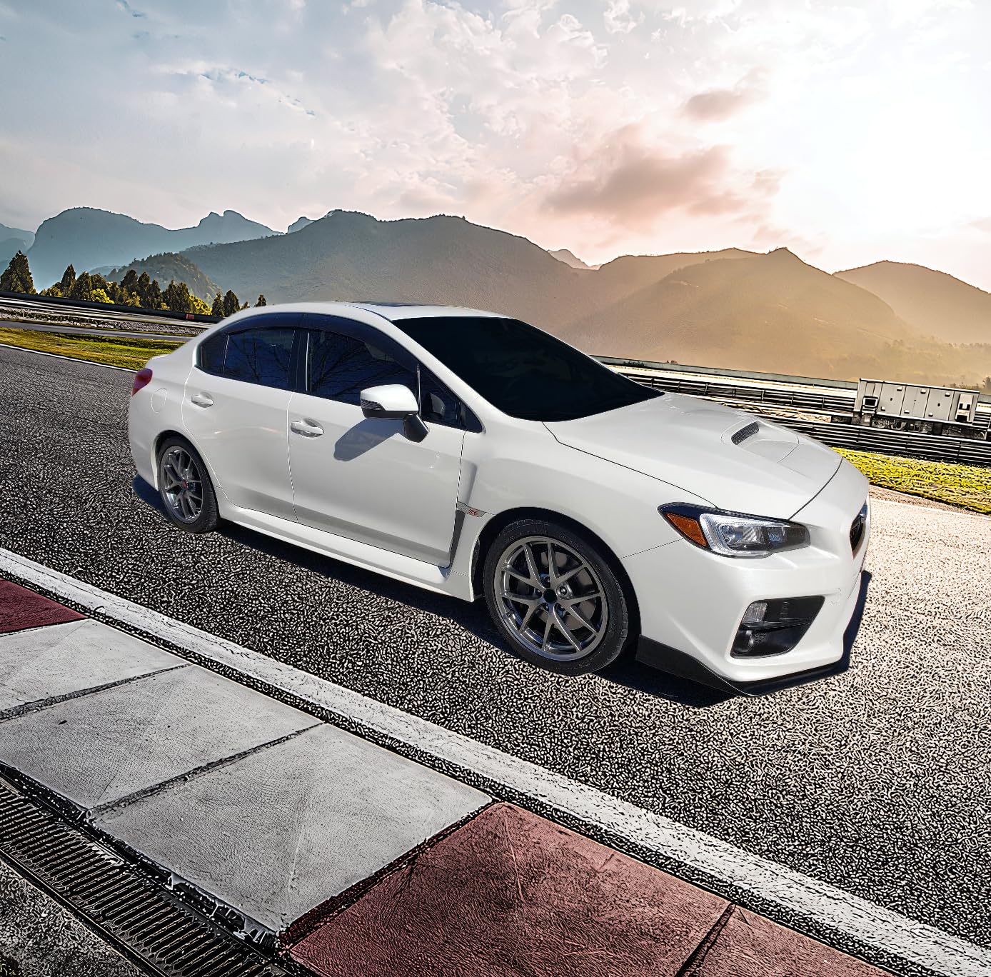Amazon | フロントバンパーリップ 2015-2021 スバル WRX STI、S207